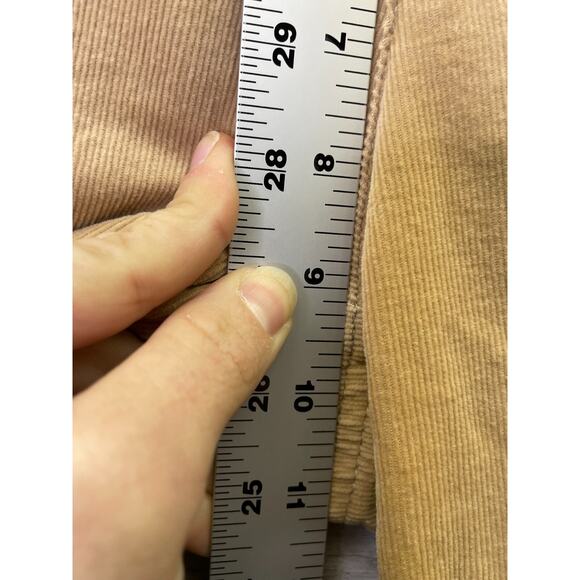 Michael Kors Capris Womens 10 Beige Tan Corduroy Cropped Stretch Cotton - Picture 4 of 11